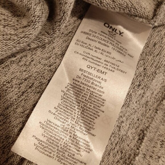 3/$20 ONLY Ruffled Flounce Knit Top Boat Neck 3/4 Sleeve Super Stretchy Pullover - Picture 15 of 16